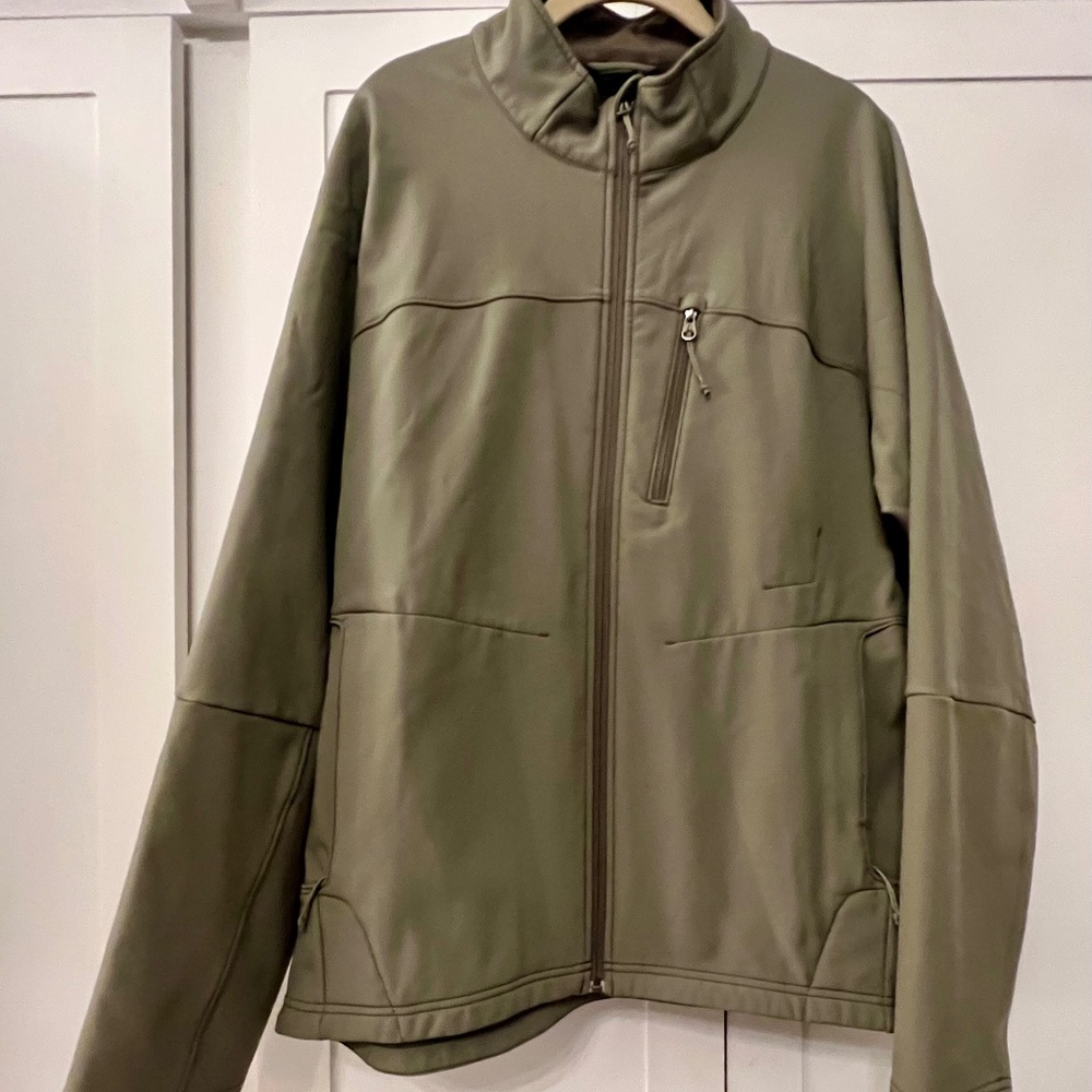 REI Mens Green Soft Shell Full Zip XL